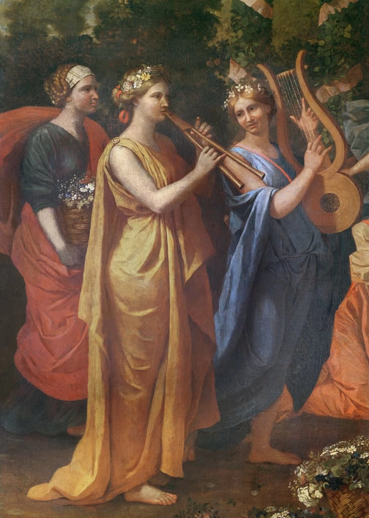 Imeneo travestito guarda una danza in onore di Priapo, 1634 - Museu de Arte, Sao Paulo, dettaglio